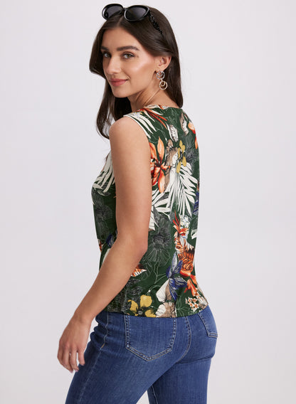 Tropical Print Tank Top